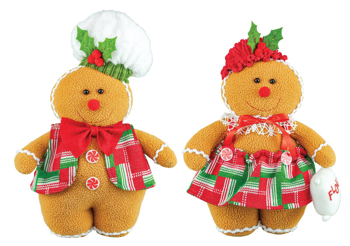 Holly Berry Plump Standing Gingerbread