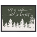 All Is Calm Trees - Thin Frame Rectangle