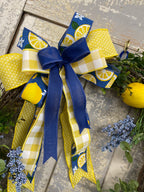 Lemons and Lilacs Spring or Summer Grapevine Wreath