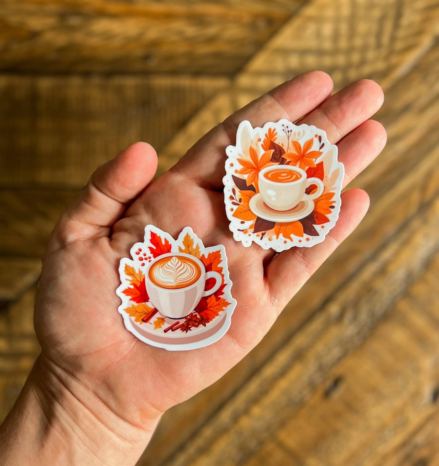 Fall Coffee Vinyl Sticker, Pumpkin Spice Latte