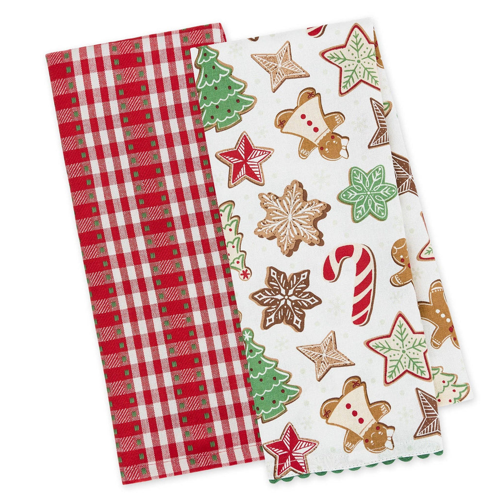Santa's Cookies Dishtowel Set of 2