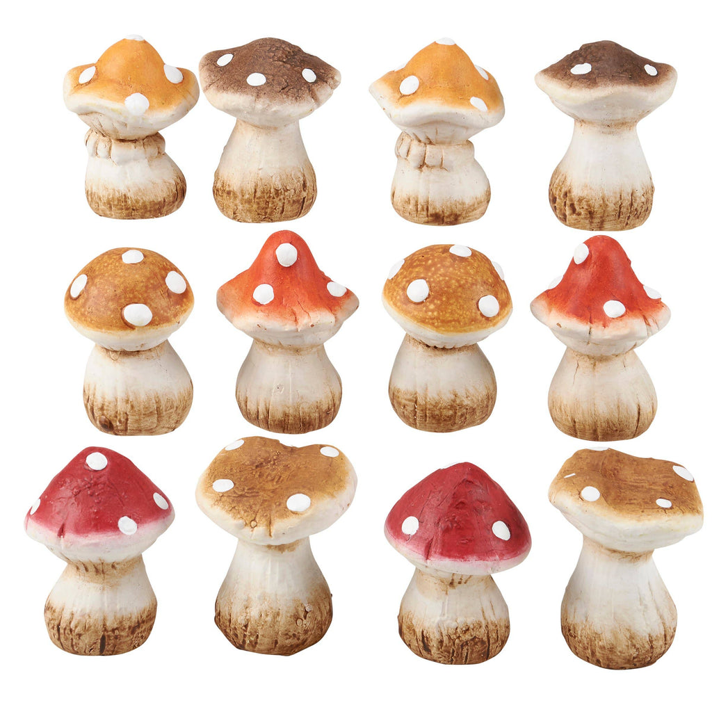 Small Mushroom Figurines