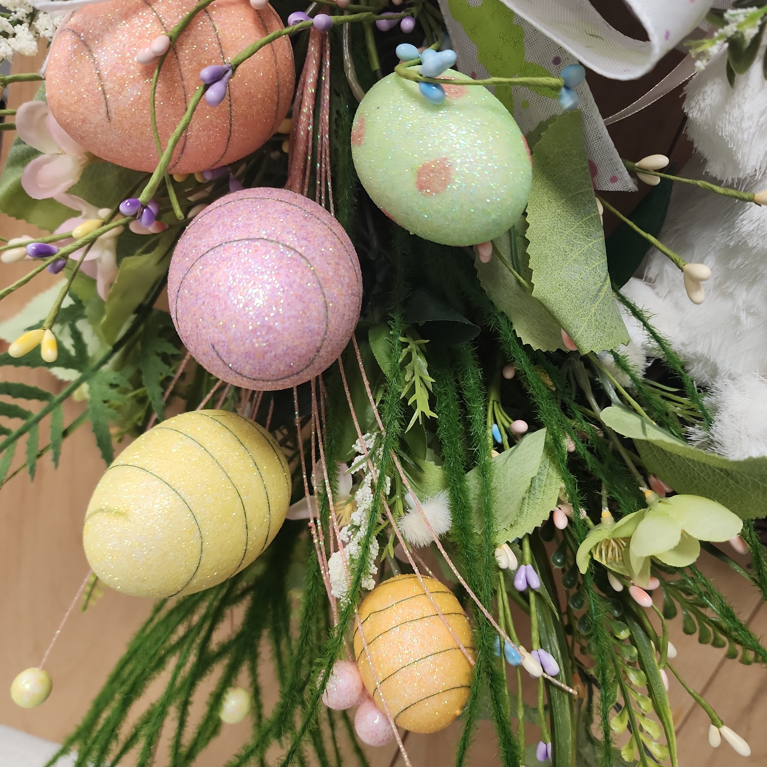 Easter Egg and Bunny Grapevine Wreath