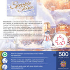 Sparkle & Shine - Snowman Cottage 500 Piece Glitter Puzzle
