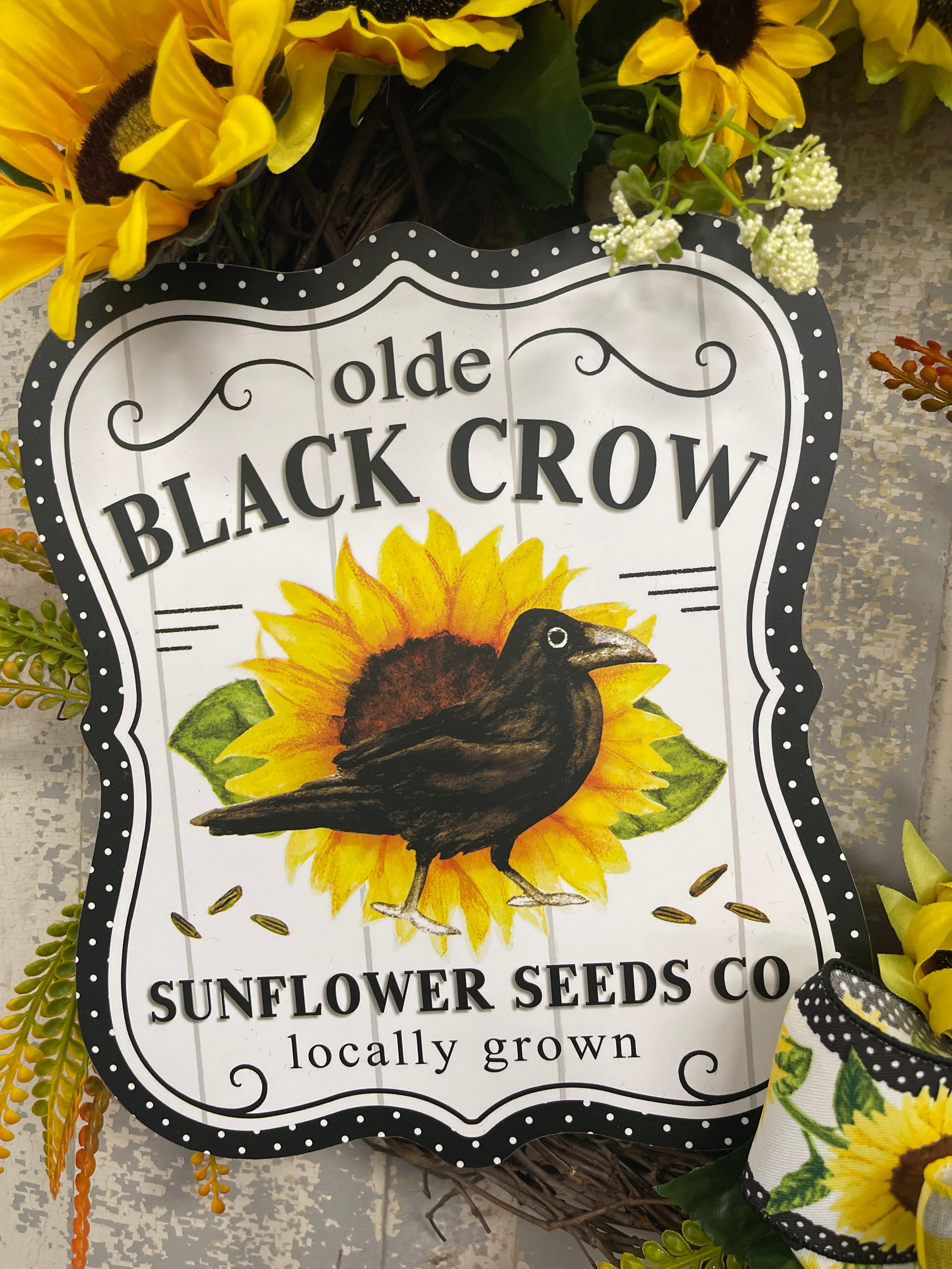 Black crow Sunflower