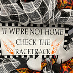 Racetrack Mesh Wreath