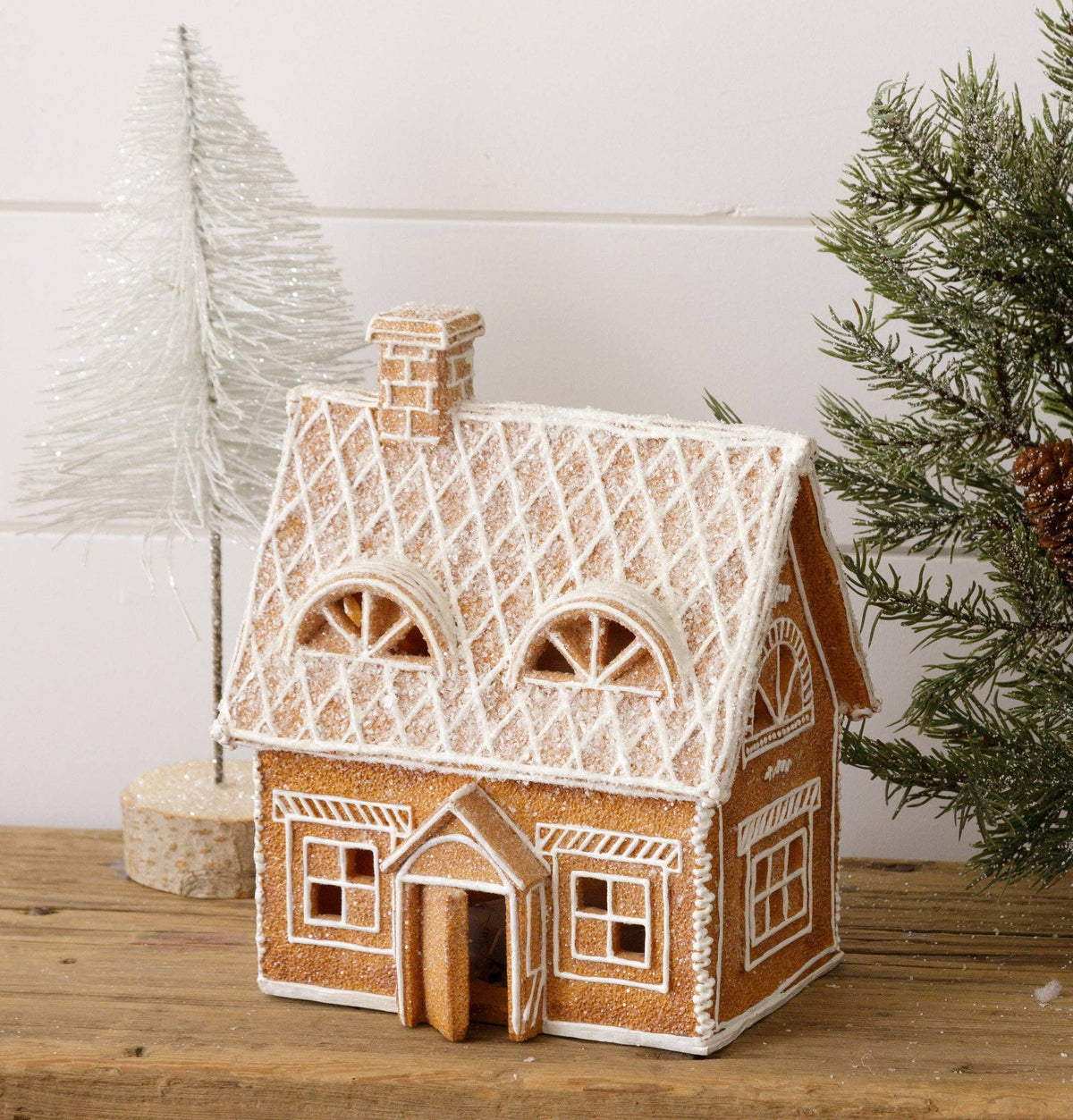 Lighted Gingerbread House With Open Door