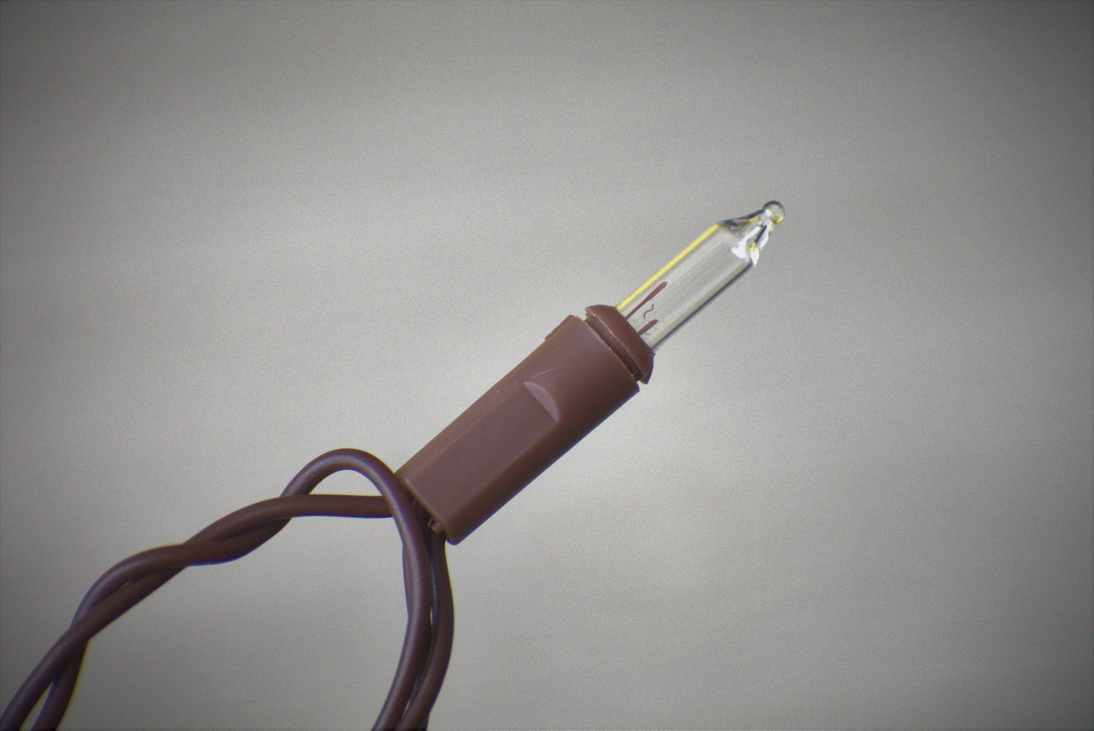 Mini Country Lights Brown Cord 50 Bulb