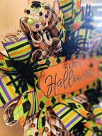 Spooky Spider Halloween Mesh Wreath