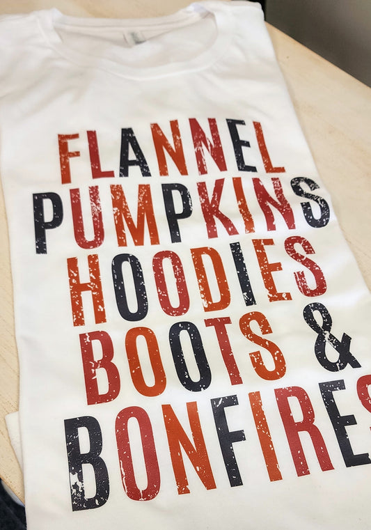 Fall Words T-shirt