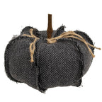 Dark Gray Chevron Pumpkin - Medium