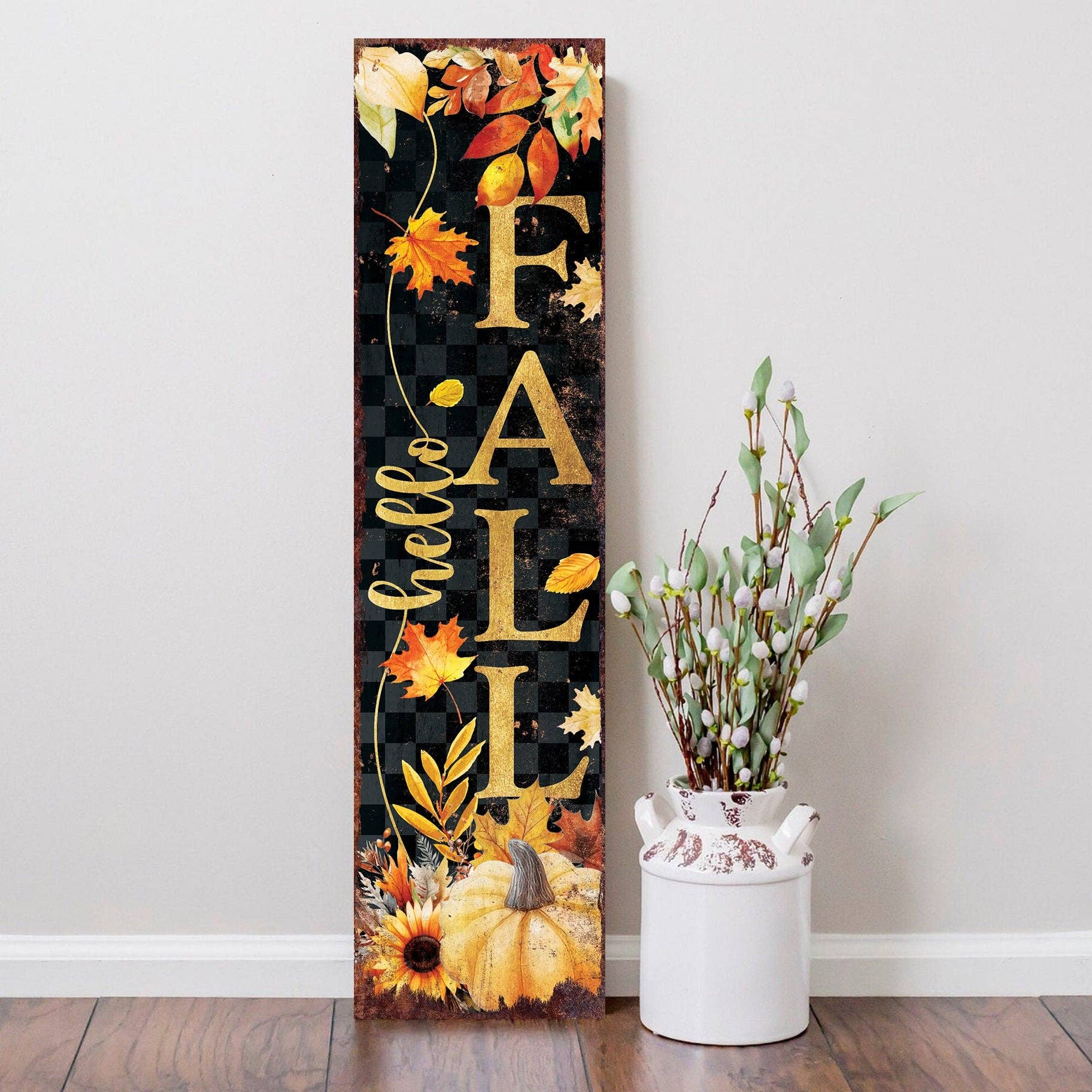 36in Fall/Halloween Reversible Porch Sign