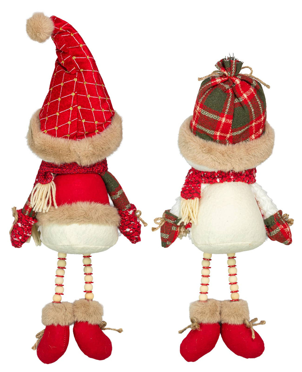 Christmas Cherry Charm Snowman Dangle Leg