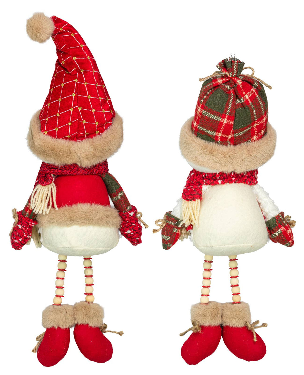 Christmas Cherry Charm Snowman Dangle Leg
