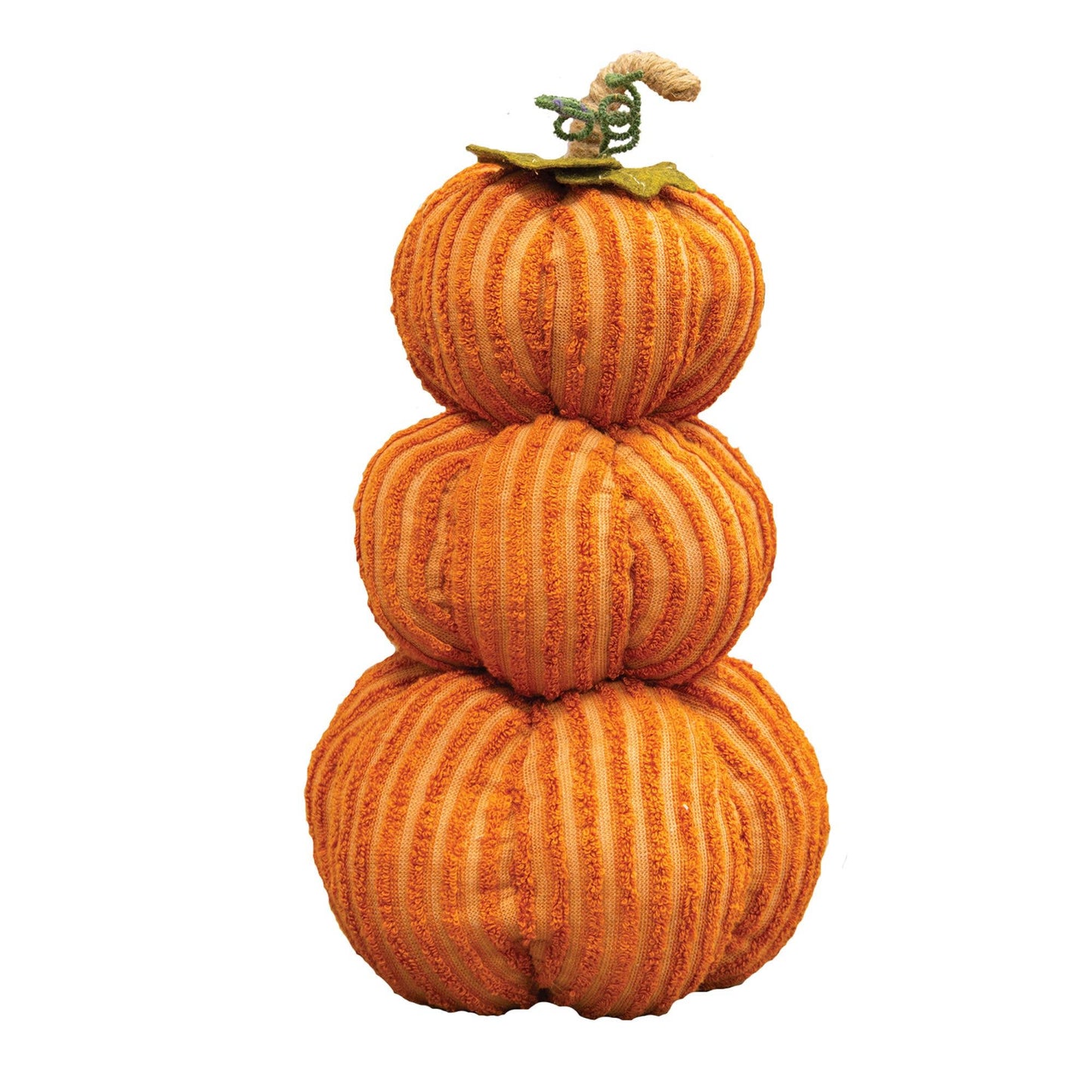 Orange Chenille Pumpkin Stack