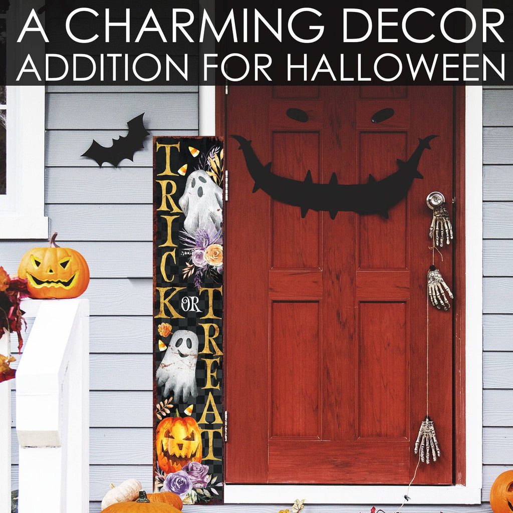 48in Trick or Treat Halloween Porch Sign