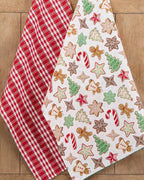 Santa's Cookies Dishtowel Set of 2