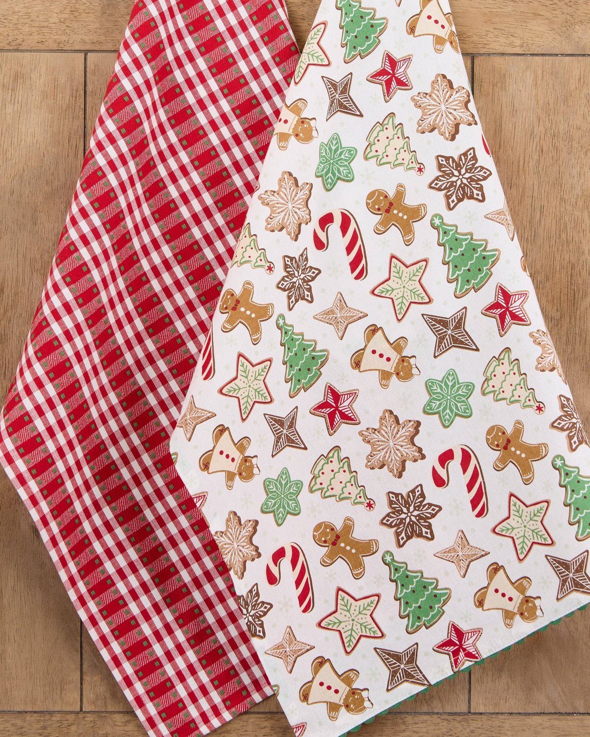 Santa's Cookies Dishtowel Set of 2