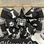 Dog Ribbon Wrapped Wreath