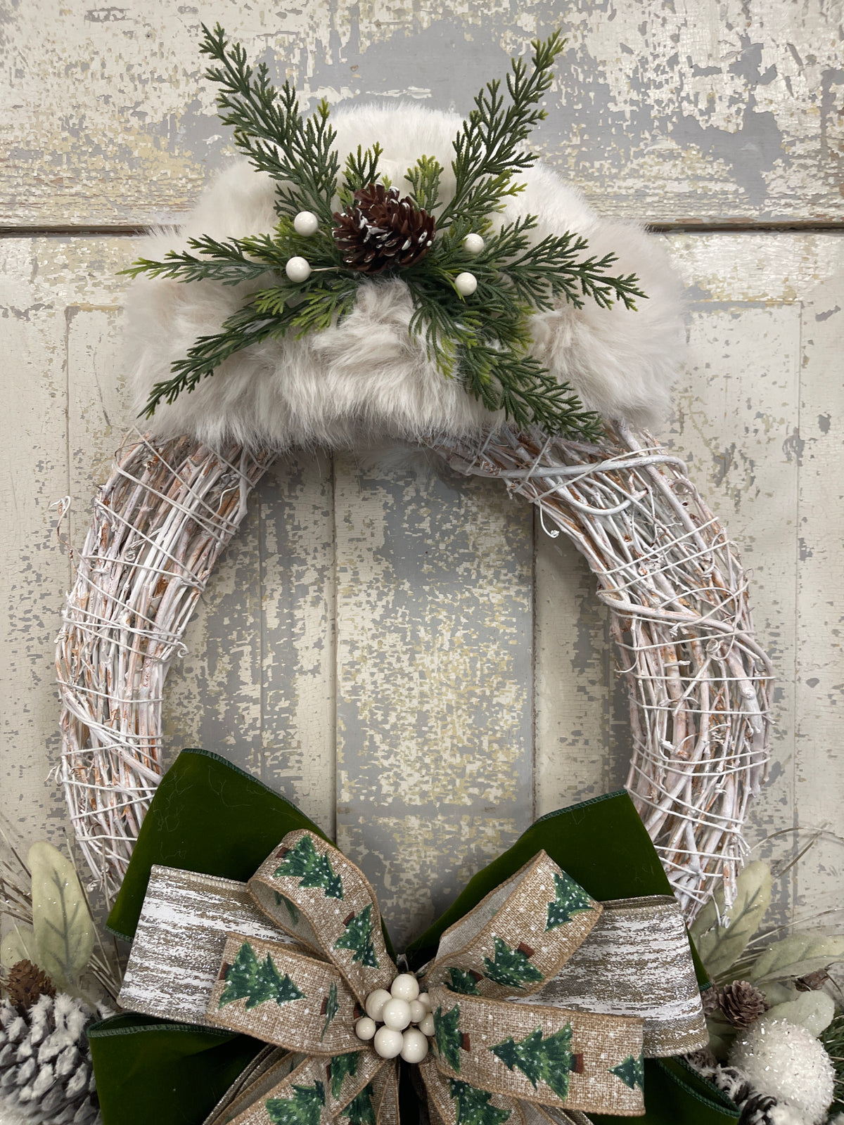 Large Faux Birch Snowman