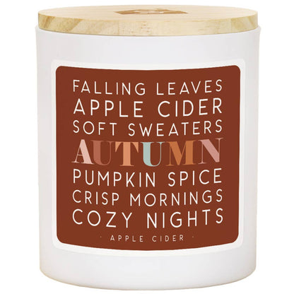 Leaves Cider Sweaters - Apple Cider Scented Soy Candle