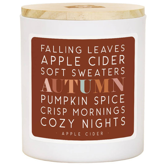 Leaves Cider Sweaters - Apple Cider Scented Soy Candle