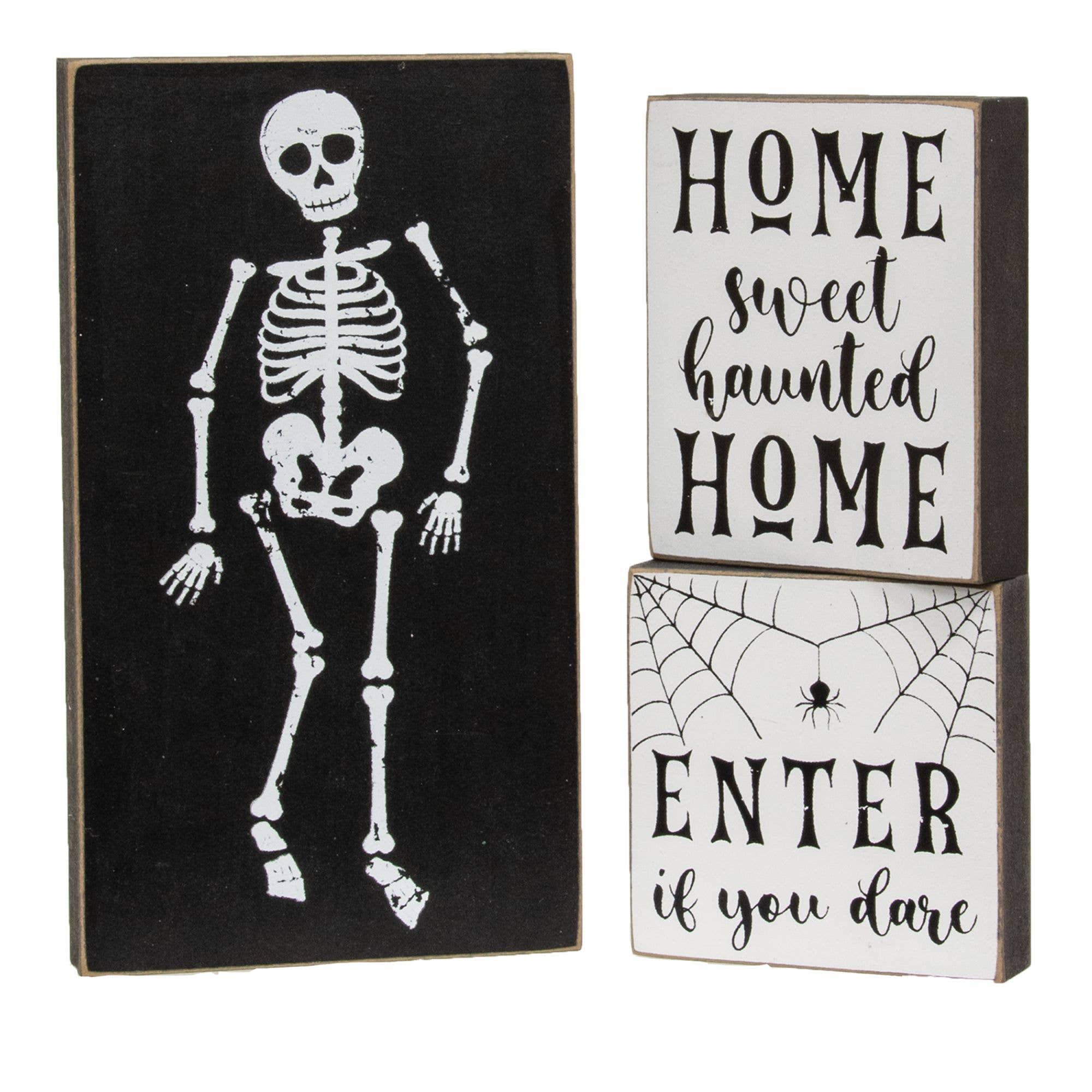 Enter If You Dare Blocks Set of 3