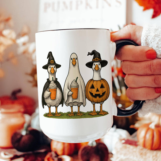 Halloween Goose Ghost Coffee Mug