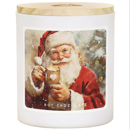 Santa Mug Art Soy Candle