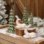Resin Glittered Christmas Tree - 8"H