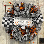 Racetrack Mesh Wreath