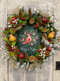 Partridge in Pear Tree Christmas Wreath
