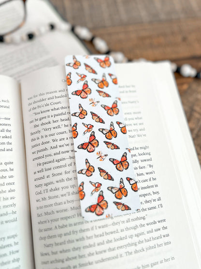 Rust Floral Bookmark