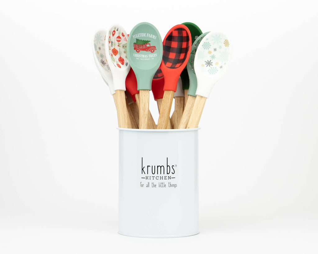 Krumbs Kitchen Holiday Farmhouse Mixing Spoons