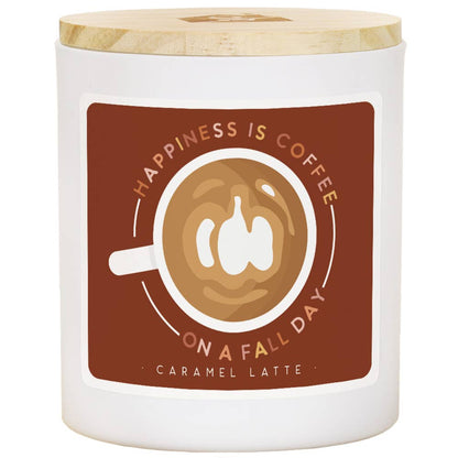 Happiness Coffee Fall - Caramel Latte Scented Soy Candle