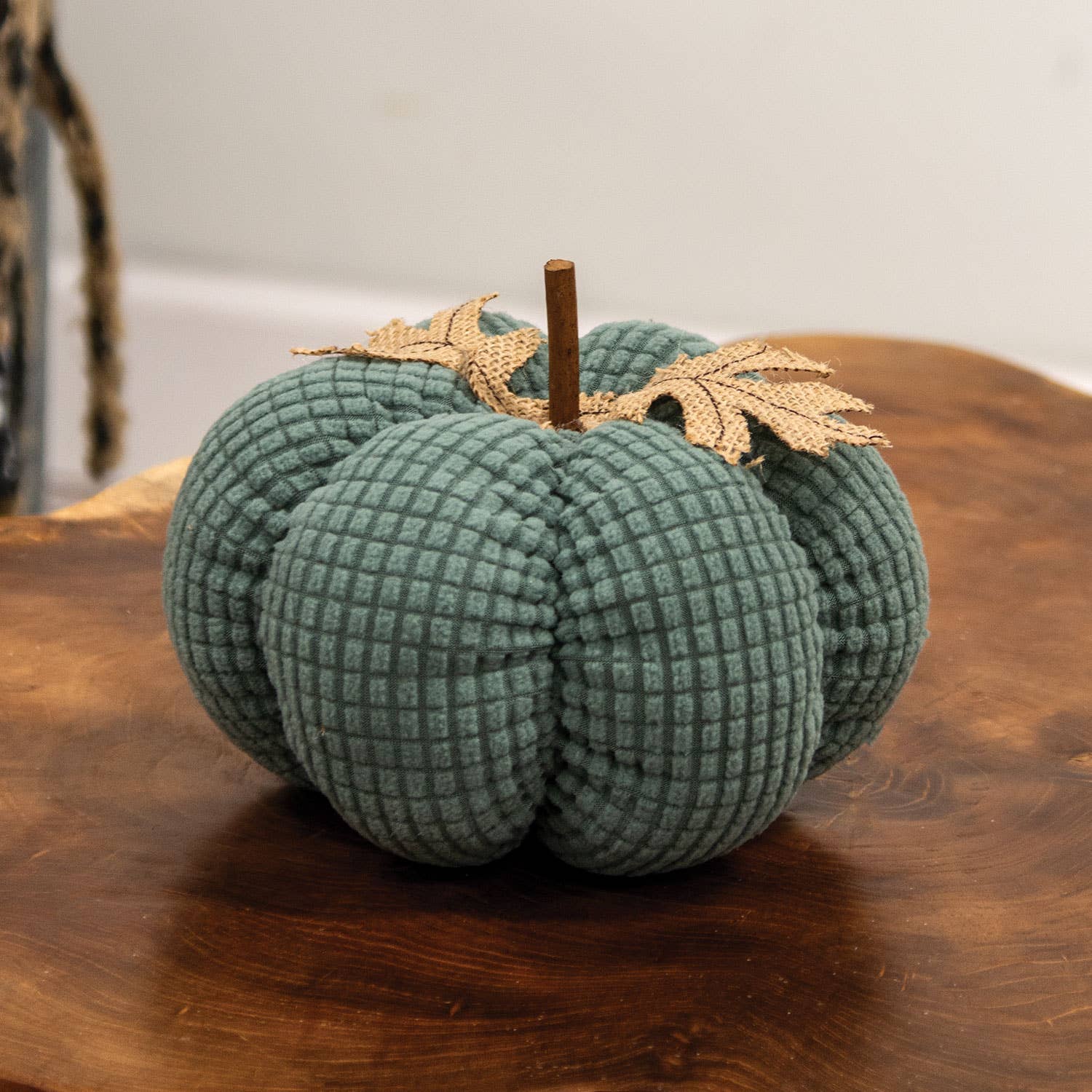 Teal Waffle Weave Pumpkin - Medium