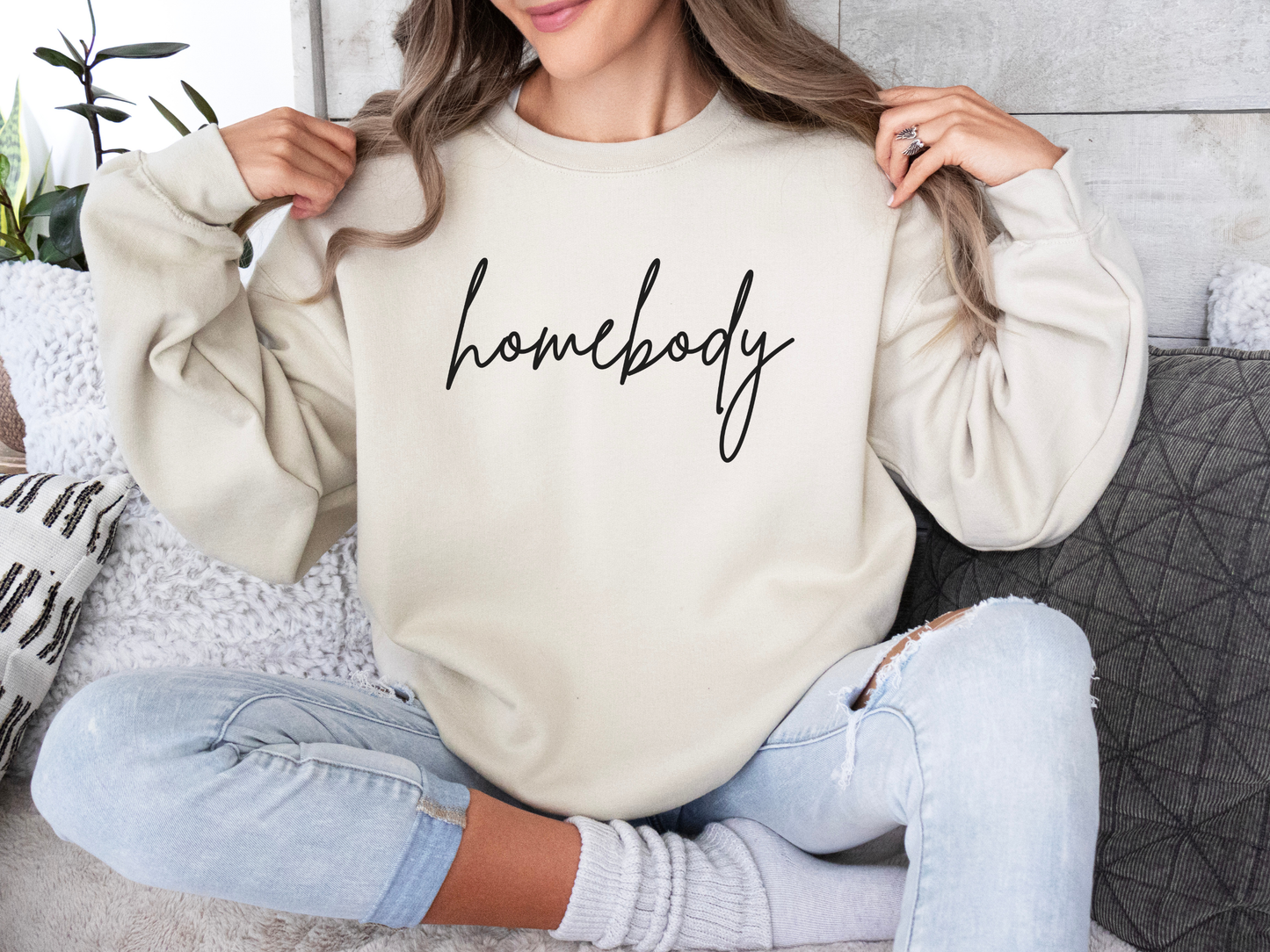 Homebody Comfy Crewneck Sweatshirt