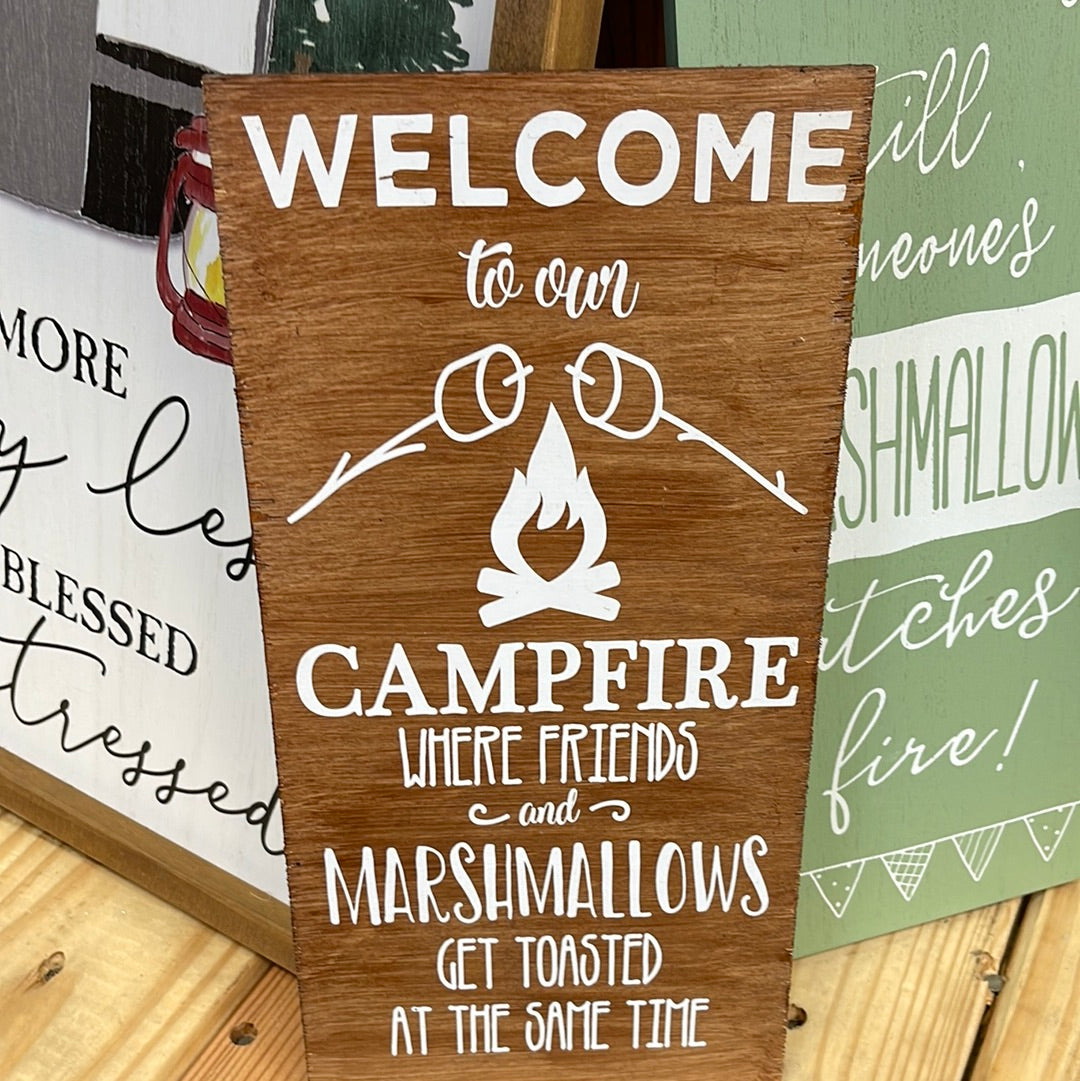 Wooden Camping Signs