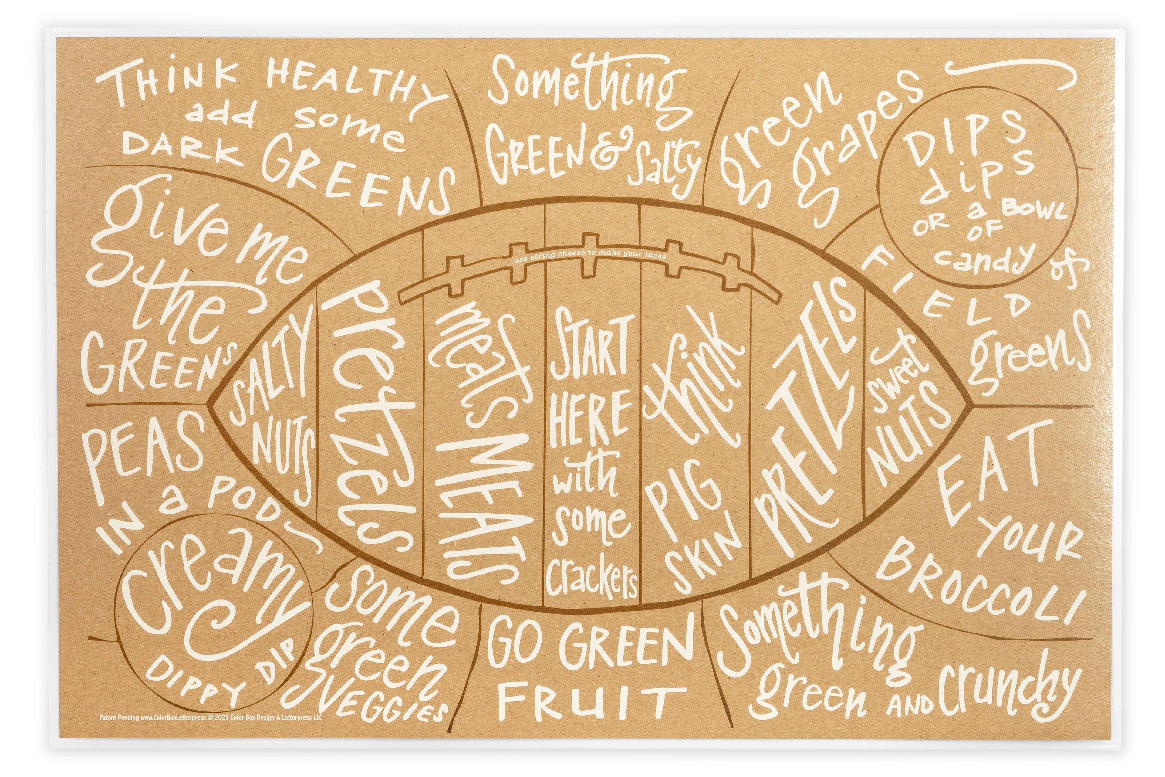 Charcuterie Cheat Sheet - Football