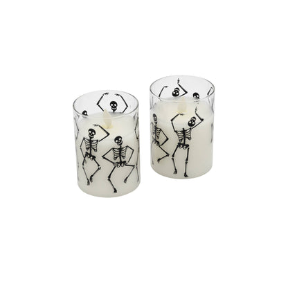 Graveyard Dance - Battery Operated LED Glass Candle