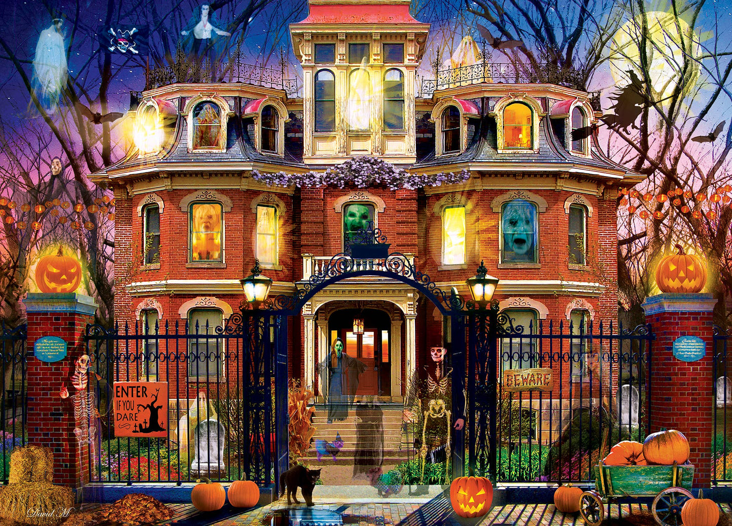 Glow in the Dark - Haunted House on the Hill 1000 pc Puzzle