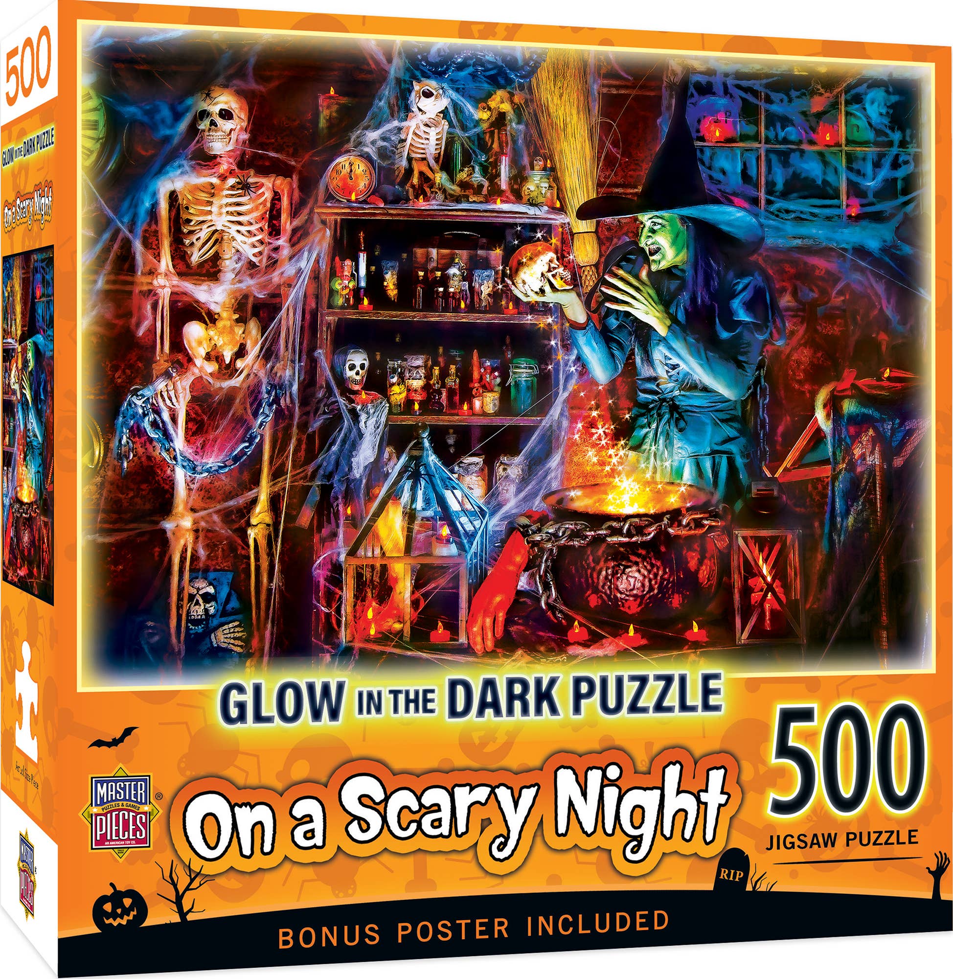 Glow in the Dark - On a Scary Night in October 500 pc Puzzle
