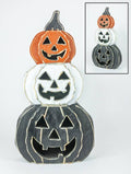 Stacked Jack Pumpkin Wooden Stander