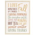 I Love Fall Collage- Thin Frame Rectangle
