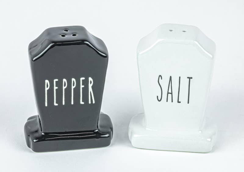 Tombstone Salt & Pepper Shakers