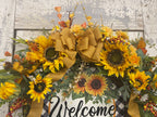 Sunflower Floral Grapevine Wreath
