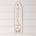 Arched Wall Art - Embossed O Holy Night