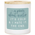 Poem About Winter Soy Candle