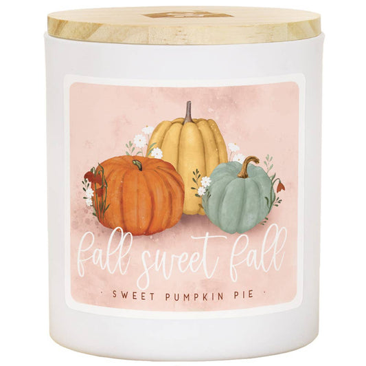 Fall Sweet Fall - Sweet Pumpkin Pie Scented Soy Candle