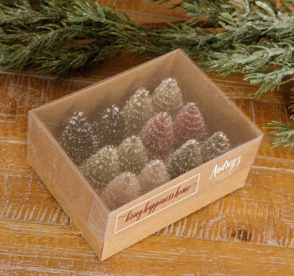 Box of Mini Bottle Brush Trees (SET)